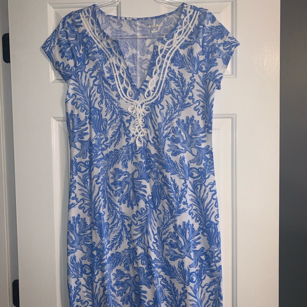 Blue Floral Lilly Pulitzer Dress